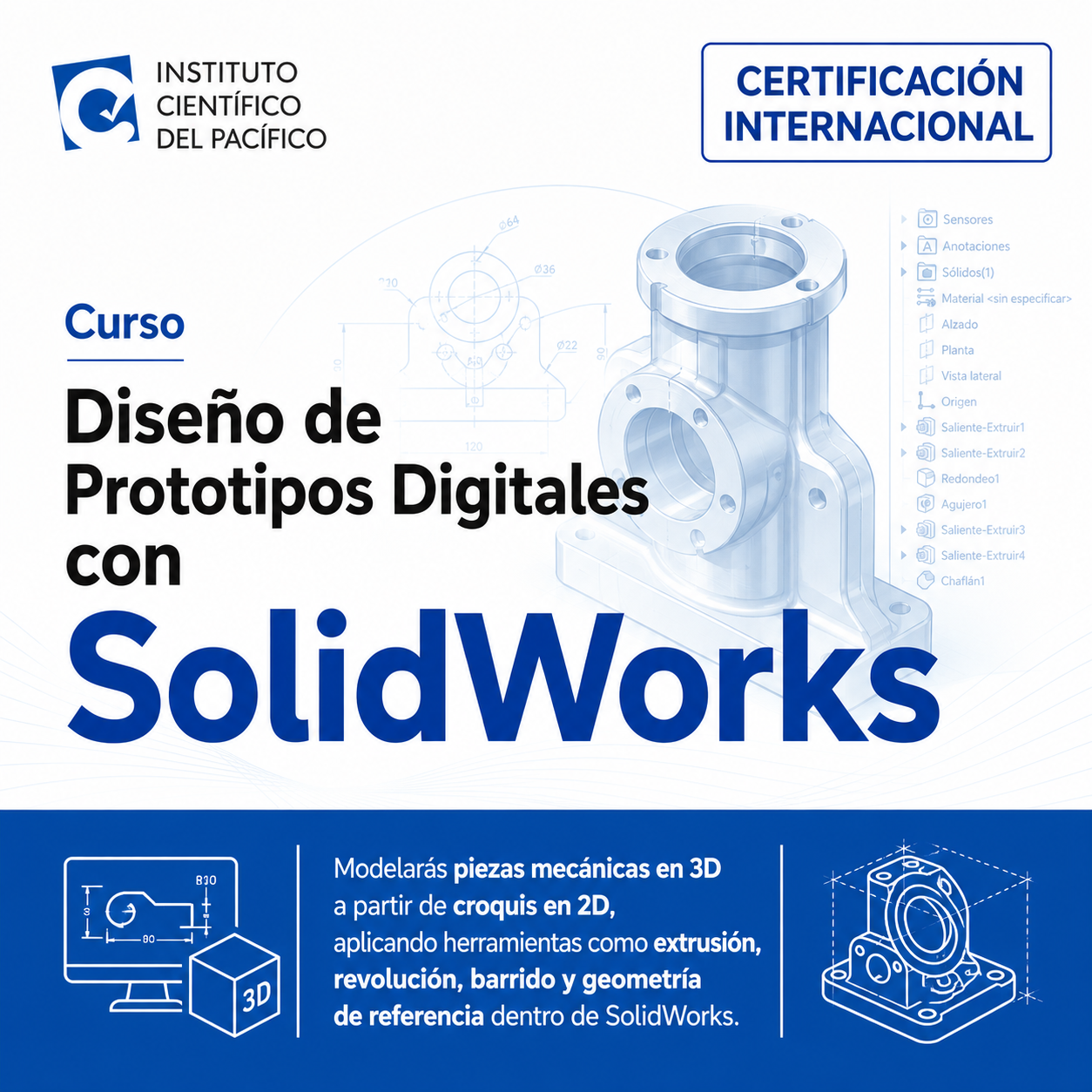 Curso Diseño de Prototipos Digitales con SolidWorks