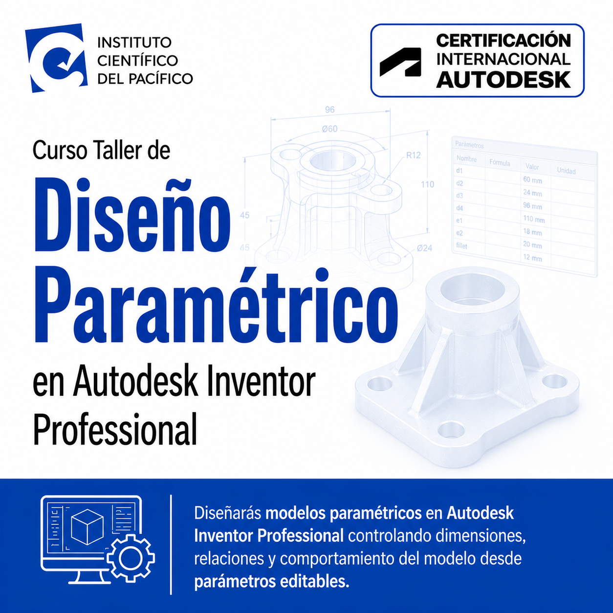 Curso Taller de Diseño Paramétrico en Autodesk Inventor Professional