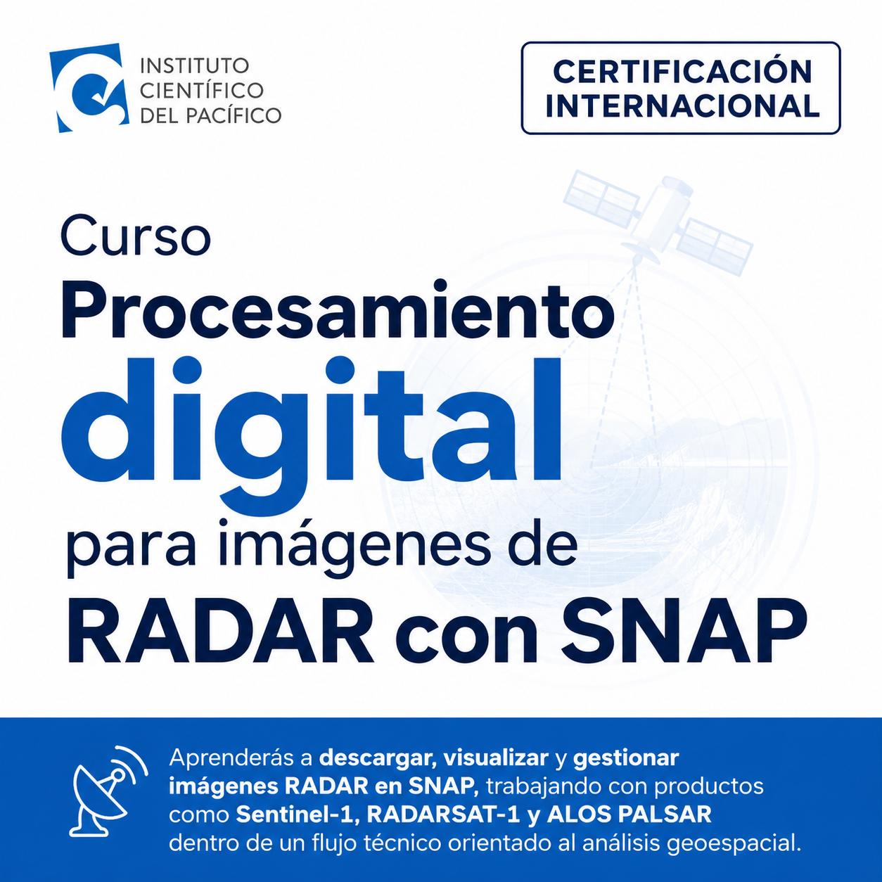 Curso Procesamiento digital para imágenes de RADAR con SNAP
