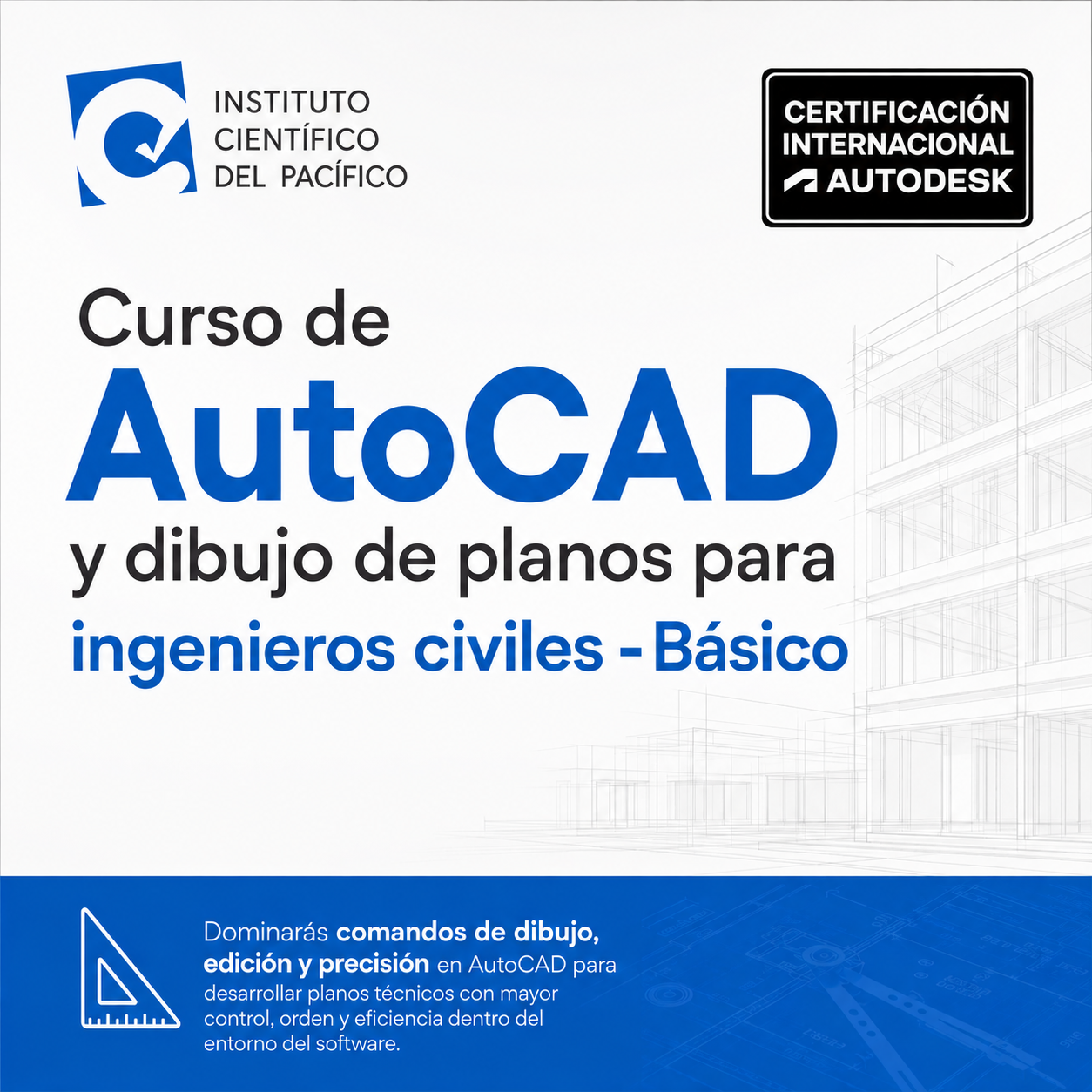 Curso de AutoCAD y dibujo de planos para ingenieros civiles - Básico