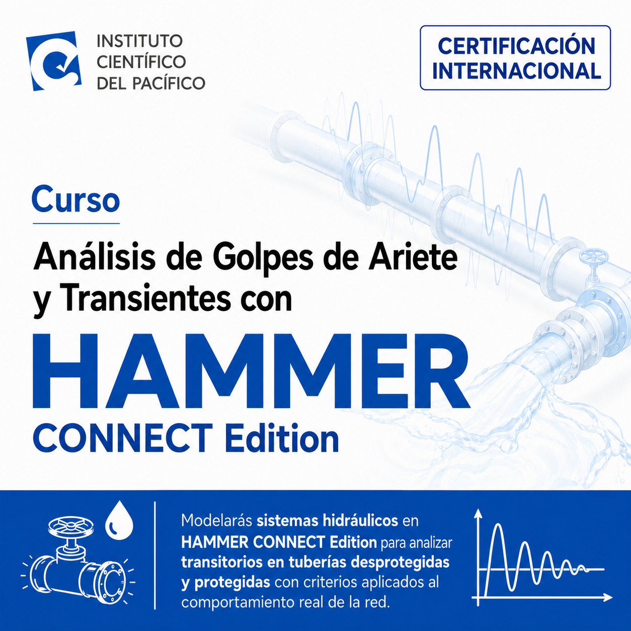 Curso Análisis de Golpes de Ariete y Transientes con HAMMER CONNECT Edition