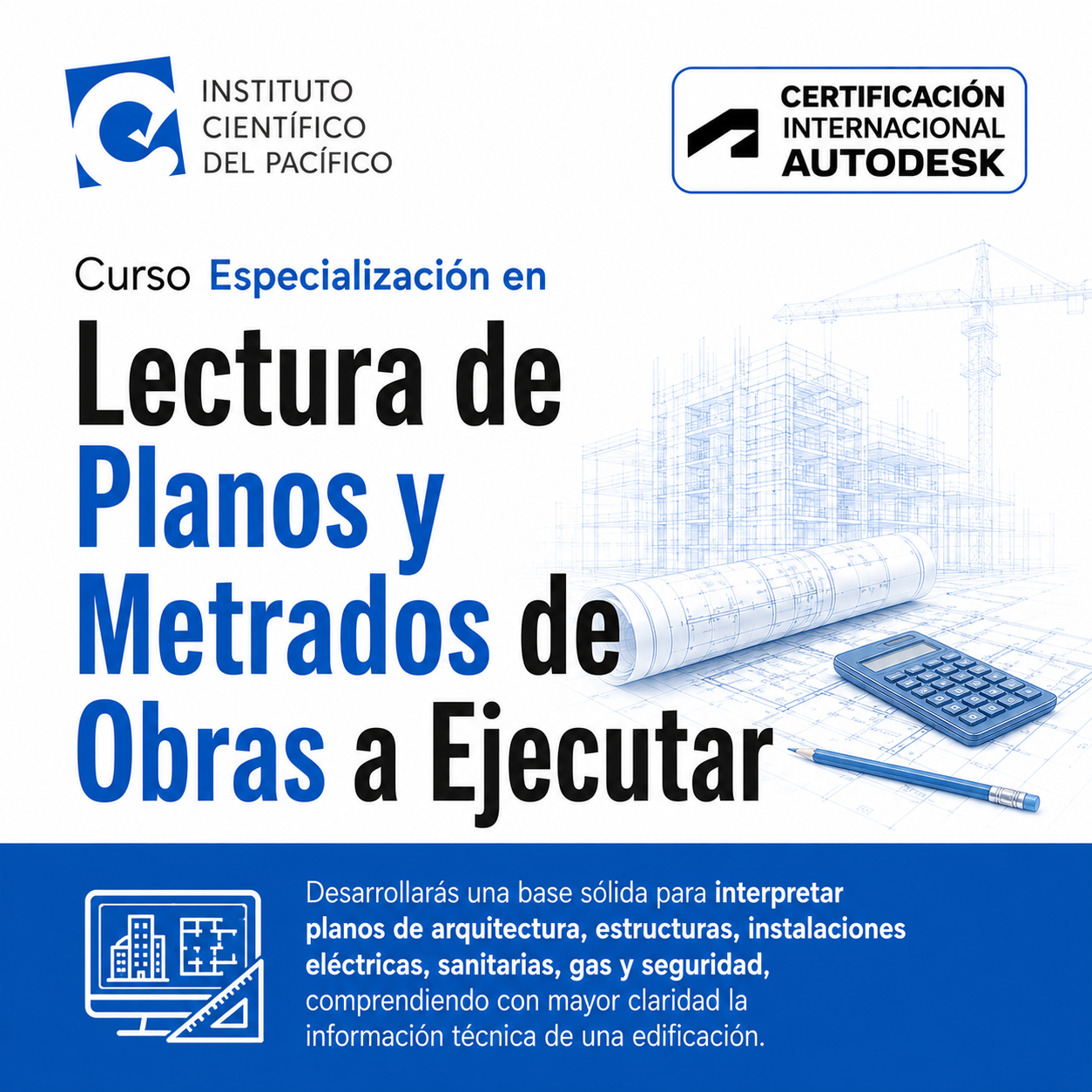 Curso Especialización en Lectura de Planos y Metrados de Obras a Ejecutar