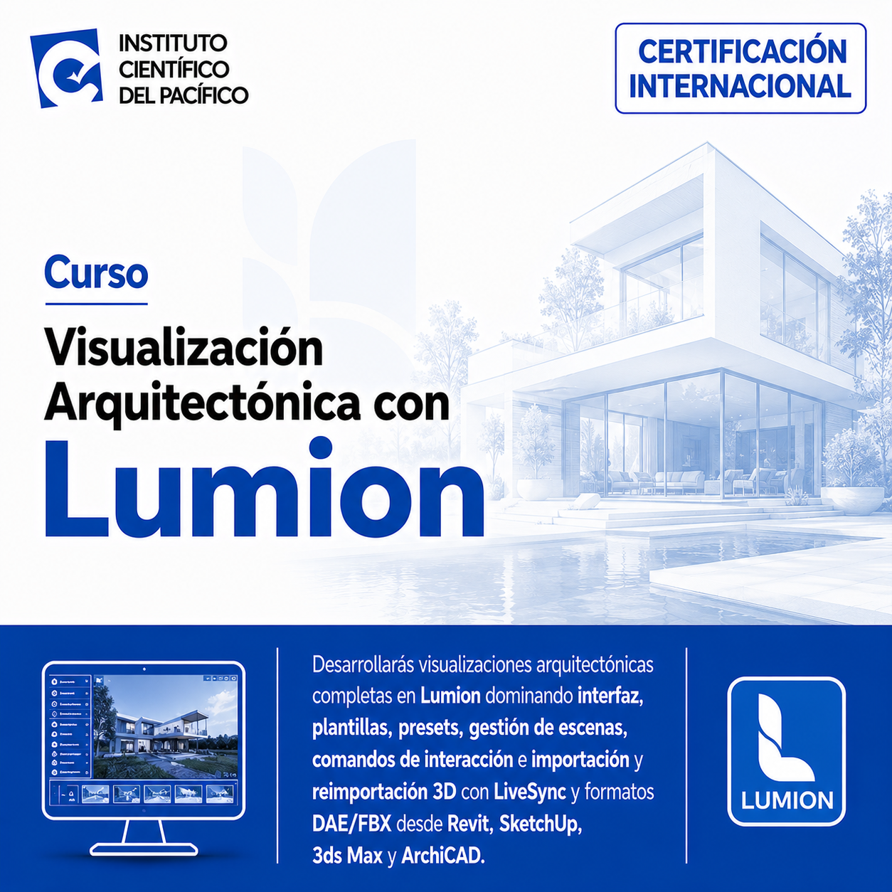 Curso Visualización Arquitectónica con Lumion